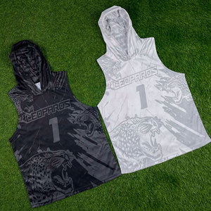 เสื้อเจอร์ซีย์ฟุตบอลแบบมีฮู้ด Blackout Dry Fit 7v7 แบบกำหนดเองได้ พร้อมลายธง 7on7  เสื้อกีฬาแบบ Sublimation  สามารถปรับแต่งได้ทุกอย่าง ทั้งโลโก้ หมายเลข และชื่อ - Product Image 5