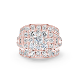 Bague de fiançailles en diamant synthétique de laboratoire taille brillant Aurum Diam, couleur E, certifiée EGL, en argent 925, cadeau d'anniversaire - Product Image 5