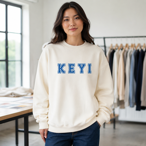 Pull personnalisé pour femme à col montant, manches longues, sweat-shirt décontracté 100% coton, imprimé lettres, pour l'automne - Product Image 5