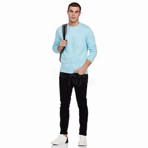 Stylish Free Sample Men's Winter Crewneck Sweatshirt Warm Long Sleeve Fleece Lined Pullover Casual Comfortable <b>Fit</b> <b>Perfect</b> Sale - Product Image 1