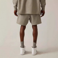 Shorts de sport décontractés de luxe pour hommes, avec braguette zippée, en tissu Oxford uni, personnalisables, 5 pouces, 100 % polyester, imperméables, coupe-vent et respirants