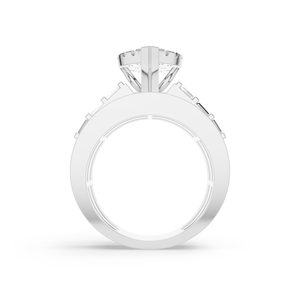 Anillo de Compromiso para Mujer Aurum Diam AURG-131 con Diamante Sintético Cultivado en Laboratorio, Corte Brillante, Color E, Certificado EGL, Plata 925, Lujoso - Product Image 3