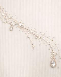 Débardeur côtelé blanc personnalisé pour femme à col montant avec bande de strass, sans manches, été, fabrication sur mesure - Product Image 6