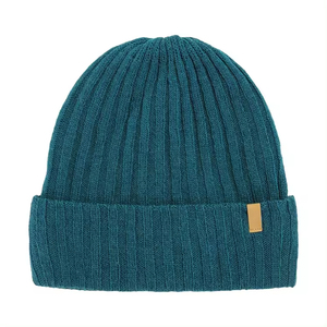 Unisex Solid Color Knit Beanie Hat 100% Acrylic Cuffed <b>Winter</b> <b>Cap</b> Casual Style for Adults Green - Product Image 6
