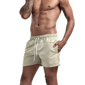Haute qualité hommes couleur unie séchage rapide vêtements de plage décontractés moyen pantalons chauds natation Surf Board Shorts - Product Image 5