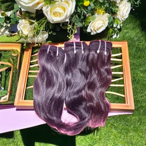 Cabello natural ondulado Cabello natural sin procesar Remy Textura natural Cabello humano Wafting Raw Temple Extensión de cabello virgen indio ondulado rizado - Product Image 1