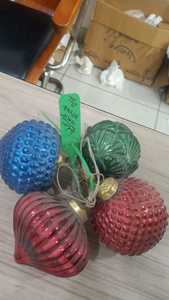 <b>Glitter</b> Glass Ball Ornaments 25 Piece Set (C1962) - Product Image 4