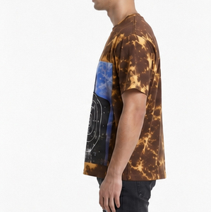 Camiseta de Algodón de Alta Calidad Personalizada para Hombre, Tie Dye, Peso Pesado, Estampado Oversize, Camisetas para Hombre con Logo, Estilo Urbano, Camiseta Boxy - Product Image 4