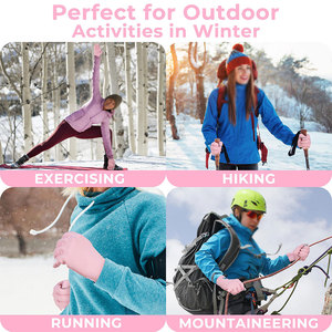 Guantes de Invierno Unisex de Alta Demanda para Correr, de Poliéster, Resistentes al Viento y al Agua, Compatibles con Pantalla Táctil, Dedos Completos, Duraderos y Cómodos - Product Image 4