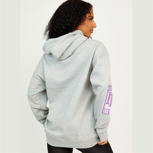 Sweat à capuche pour femme en polyester et coton, imprimé graphique décontracté, design de logo personnalisé, streetwear personnalisé, haut à capuche tendance - Product Image 2