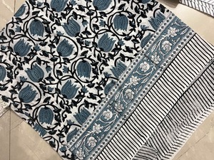 Cotton block print <b>sarongs</b> for beachwear resort fashion and vacations featuring colorful handcrafted patterns for wholesale bu - Product Image 4