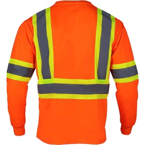 Reflective Safety <b>Construction</b> Clothing <b>Work</b> Shirt Customized Printing Labor Insurance Workwear Hi Vis Shirt <b>Work</b> Tees - Product Image 3
