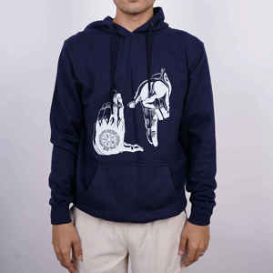 OEM <b>Men's</b> 100% Cotton Heavy Winter Hoodie Unisex Custom Digital Print <b>Pullover</b> Solid Pattern Windproof Eco-Friendly High Quality - Product Image 3