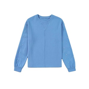 Pulls oversize pour femmes, vente chaude, personnalisables, unis, décontractés, sweat-shirts OEM pour femmes - Product Image 1