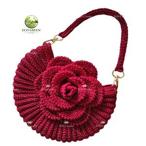 Bolso de ganchillo de alta calidad, personalizado en Vietnam según lo solicite, tamaño personalizable, cartón/OEM - Product Image 4