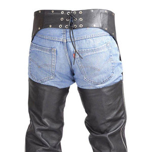 Polainas de equitación para hombre con panel elástico, de cuero genuino transpirable, en venta a bajo precio. - Product Image 6