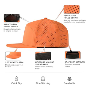 Casquettes de baseball personnalisées pour camionneurs, 3 tons, devant structuré, dos en maille, ajustables, avec fermeture snapback, vente en gros de casquettes personnalisées - Product Image 3