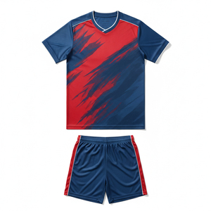 Tenue de football sublimée anti-rétrécissement, maillot de football premium, ensemble d'équipe, vêtements d'entraînement de football personnalisés imprimés - Product Image 2