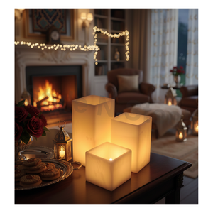 HOLLOW <b>ROUND</b> <b>CANDLE</b> designs decor option Home Decoration Weddings Christmas Easter Birthday & Valentine's Day - Product Image 2