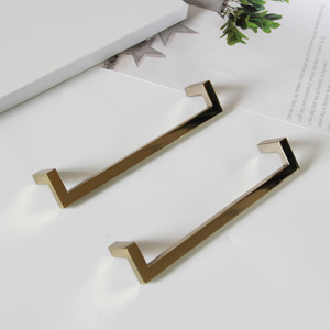 Producto Popular: Tirador Contemporáneo Minimalista Geométrico de Aleación de Zinc para Gabinetes de Baño, Cocina, Armarios y Cajones - Product Image 1
