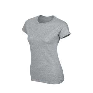T-shirt personnalisé pour femme avec impression en relief, polyester/coton de haute qualité, coupe classique, été, écologique, respirant, en toile tricotée - Product Image 3