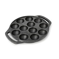 Fonte De Fer Paniyaram Appam Pan Appem Ponganalu Pan Chatti Appam Maker Fonte 12 Cavité