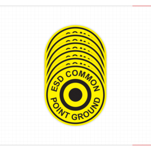 Etiqueta Adhesiva Amarilla de Parada de Emergencia, Adhesivo para Botón de Seguridad, Paro de Maquinaria Industrial, Cumplimiento de OSHA - Product Image 2