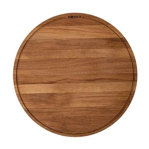 AZ ENTERPRISES AZE-01 Round Wooden <b>Pizza</b> Serving Tray for Steak Food Serving and <b>Table</b> Presentation Dishwasher Safe - Product Image 2