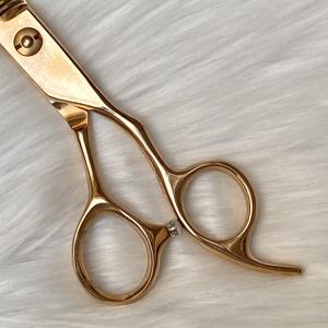 Tijeras de Entresacar de Acero Inoxidable Japonés de 7 Pulgadas, Color Rubio Rosado, para Uso con la Mano Derecha, Ideales para el Cuidado de Mascotas, Más Vendidas en 2022 - Product Image 5