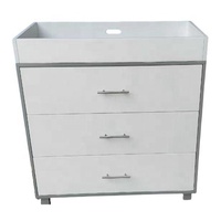 Armoire de chambre moderne en bois massif avec 3 tiroirs pour salle de sport, villa, atelier, salle à manger, salon, extérieur, hôpital et escalier