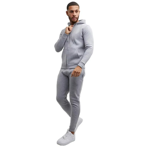 Fashion Cotton <b>Polyester</b> <b>Tracksuits</b> Sets Ankle Zipper Joggers Full Zips Hoodies Jackets <b>Tracksuit</b> for Gym Wear - Product Image 3