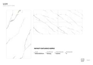 Azulejo de Porcelana Crown Luminary Gloss de 600x1200mm (60x120cm, 24x48 Pulgadas) con Acabado Interior Sofisticado de Alto Brillo - Product Image 5