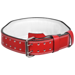 Ceinture de musculation en cuir, 4 pouces, 6 pouces de large avec boucle à double ardillon et coutures renforcées - Product Image 2