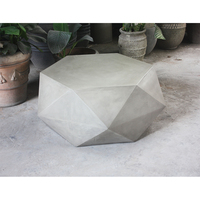 Table basse géométrique moderne FGRC légère de 36 pouces pour villa et usage extérieur, plateau imperméable, meubles de salon