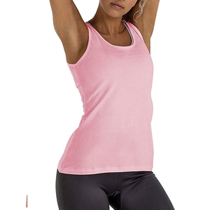 Camiseta sin mangas con cuello mandarín para mujer, elástica, para gimnasio, fitness, manga corta, sexy, ropa deportiva, para correr, entrenamiento, blusa con logo frontal personalizado - Product Image 1