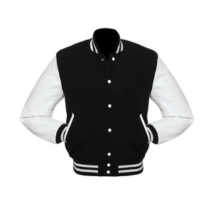 High Quality Factory-Made Varsity Jacket for Men Stand Letterman Leather Sleeve Winter <b>Warm</b> High-Style Formal Private Label - Product Image 5