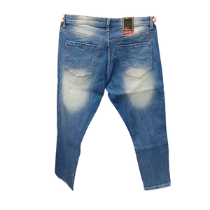 <b>Men</b> Slim Fit Straight Leg Stonewashed Denim <b>Jeans</b> <b>High</b> <b>Waist</b> Casual Cotton Pants Spring Wear Solid Color - Product Image 4