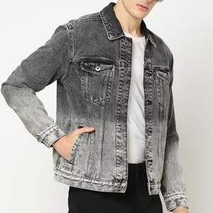 New Fashion Design High Quality <b>Men</b> <b>Denim</b> <b>Jacket</b> Wholesale Price Custom Made <b>Men's</b> Washed <b>Denim</b> <b>Jackets</b> - Product Image 4