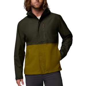 <b>Men's</b> Hooded Color Blocking Waterproof <b>Jacket</b> Regular Fit Polyester Autumn Casual Outdoor Wear with Zipper Closure - Product Image 1