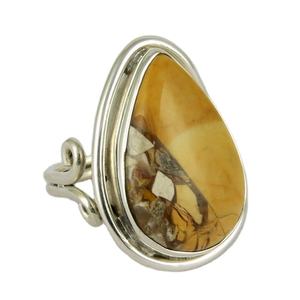 Anillos de plata de ley 925 con forma de pera, joyería de plata fresca, diseño único, venta al por mayor - Product Image 1