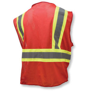 Chaleco de Seguridad Reflectante de Neón Brillante y Transpirable, Diseño de Malla con Múltiples Bolsillos para Logística de Almacenes y Uso Profesional - Product Image 4