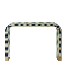 Mesa Consola Decorativa con Incrustaciones de Hueso, con Artesanía Tradicional India, Mueble Decorativo Elegante y Hecho a Mano - Product Image 5