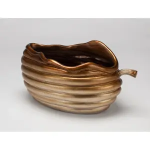 Bol rond en céramique écologique à motif végétal de qualité supérieure pour la décoration du salon, style américain, plaqué, sûr - Product Image 2