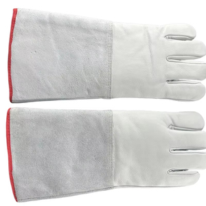 TIG Welding <b>Gloves</b> Soft Touch Breathable Leather High Flexibility Comfort Elbow-Length Outdoor Use Needle Detection - Product Image 3