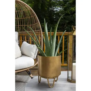 Premium Handmade Eco-friendly Aluminum Flower Vase Contemporary Floral Display Holder <b>Large</b> Outdoor Home Office Reception Hotel - Product Image 2