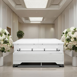 Saturna alta calidad estilo norteamericano madera ataúd plegable arco tapa manija fabricante al por mayor 3D impresoras funerarias nuevo - Product Image 4