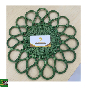 Set de table en rotin en forme de fleur, tressé à la main, pour la décoration de table à la maison, au restaurant, lors de fêtes et d'événements, fabriqué au Vietnam pour la décoration de la salle à manger. - Product Image 2