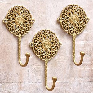 Wall Hooks Set of 3 <b>for</b> Coats Keys Bags | Multipurpose Wall Mounted Hooks <b>for</b> Clothes <b>Towels</b> Hats Caps Home Office <b>Bathroom</b> - Product Image 2