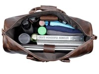 Sac de voyage vintage en cuir véritable de qualité supérieure, avec fermeture éclair, 56-75L, pliable, grande capacité, durable, léger, pour week-end