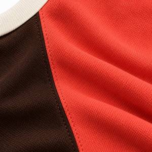 T-shirt d'entraînement à manches courtes pour homme, avec empiècements verticaux et blocs de couleur, vêtement d'équipe personnalisé, tissu jersey à séchage rapide - Product Image 6